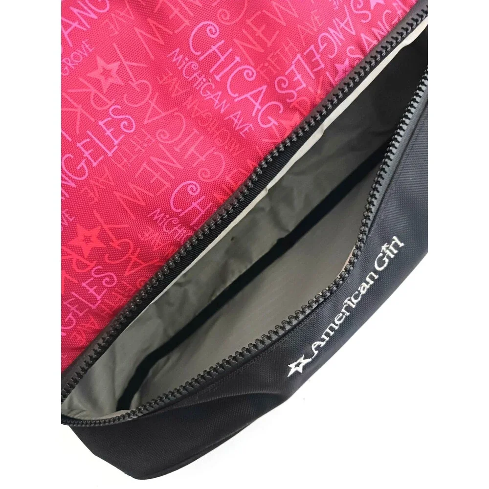 NEW American Girl Doll Carrier Nylon Travel Bag Zip Storage Compartment 13X4X8